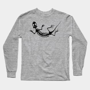 Eichstaettisaurus skeleton- black Long Sleeve T-Shirt